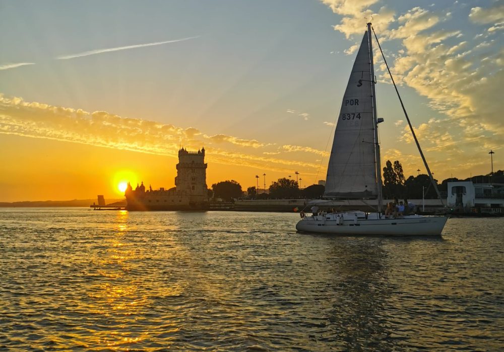 Sail by The Sea Sunset Lisboa Card